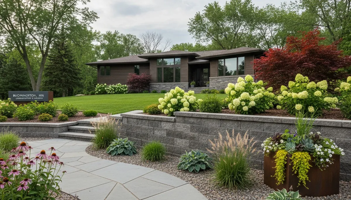 Landscaping service team in St. Paul, MN providing professional yard care