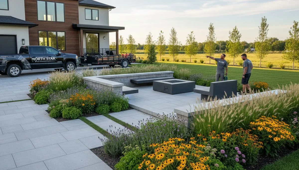 Landscaping team in St Paul, MN providing professional lawn and yard care services