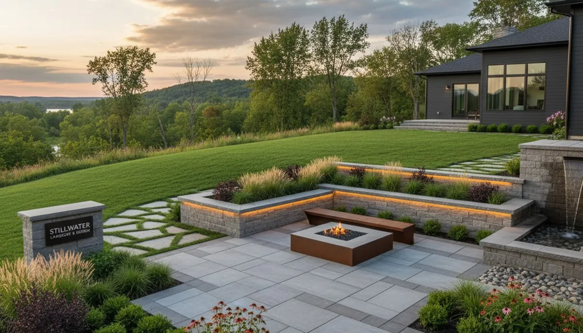 Landscaping crew serving St Paul, MN with professional lawn and yard care services